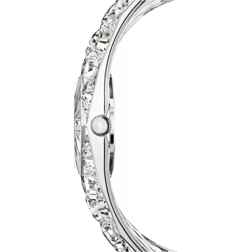 Swarovski Curiosa Bangle női karóra – ezüst karkötő, kristálydísz