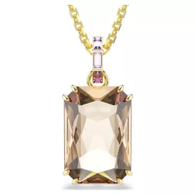 Swarovski Millenia barna kristály medál aranytónusú bevonattal