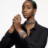 Swarovski Millenia női karóra ezüst kristály karkötővel elegáns