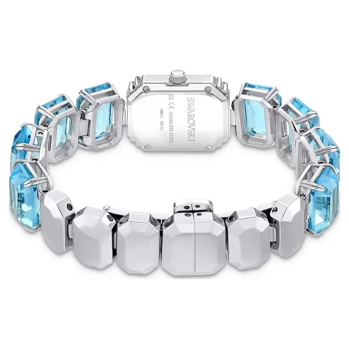 Swarovski Millenia női karóra kék kristály karkötővel elegáns