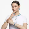 Swarovski Millenia női karóra kék kristály karkötővel elegáns