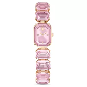 Swarovski Millenia női karóra rózsaszín kristály karkötővel elegáns