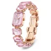 Swarovski Millenia női karóra rózsaszín kristály karkötővel elegáns