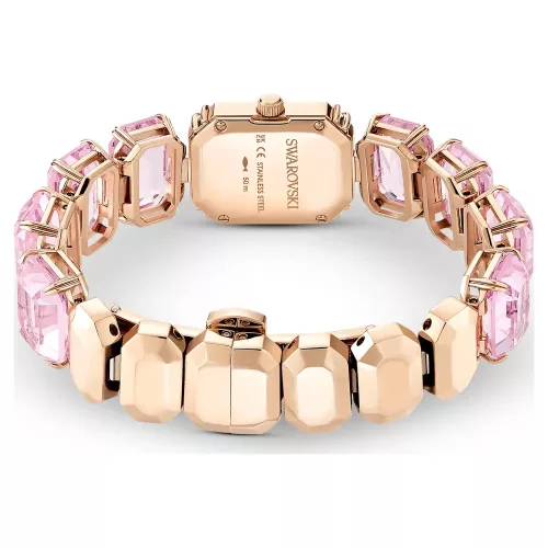 Swarovski Millenia női karóra rózsaszín kristály karkötővel elegáns