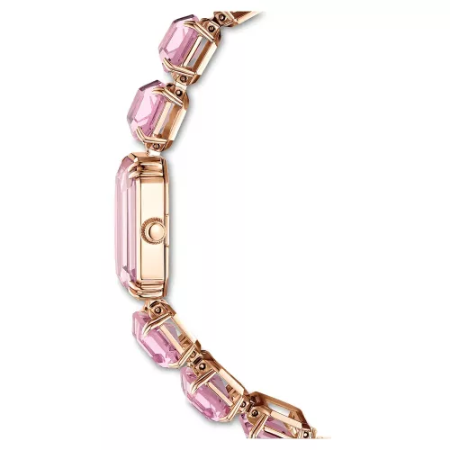 Swarovski Millenia női karóra rózsaszín kristály karkötővel elegáns