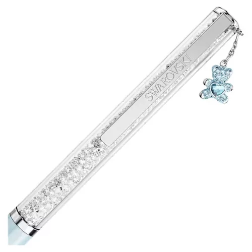 Swarovski Crystalline golyóstoll kék medve dísszel és kristályokkal