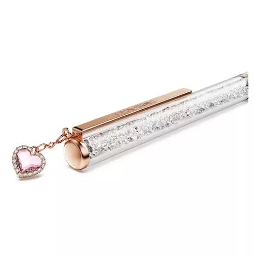 Swarovski Crystalline golyóstoll rózsaszín szív dísszel és kristályokkal