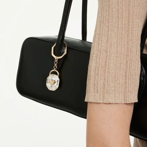 Swarovski kulcskarika 5733765 – arany tónus, fehér ovális kristály