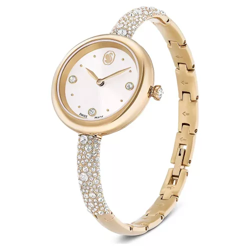 Swarovski Matrix 5715028 női karóra ezüst-rózsaarany kristályos szíjjal