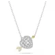 Swarovski Idyllia szív medál nyaklánc fehér cirkon kővel