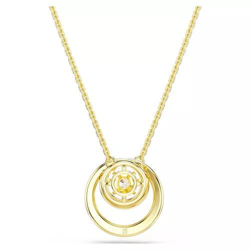 Swarovski Hyperbola női medál fehér kristályokkal és arany bevonattal