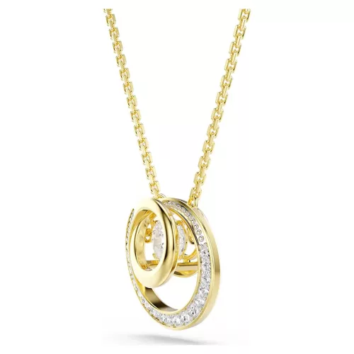 Swarovski Hyperbola női medál fehér kristályokkal és arany bevonattal