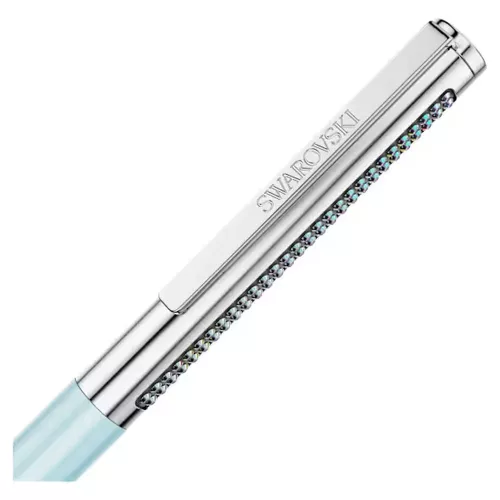Swarovski Matrix Tennis golyóstoll kék kristályokkal és krómozott részletekkel
