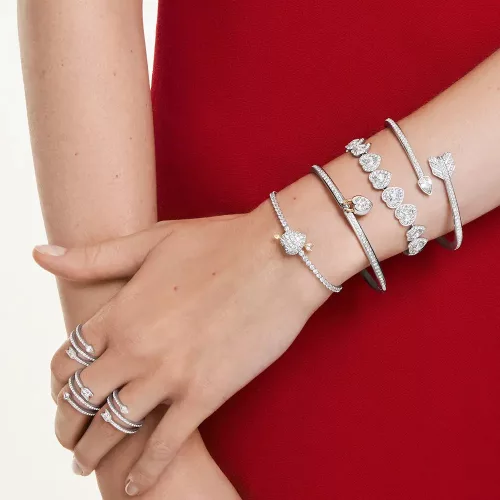 Swarovski Idyllia kristályos karkötő szív és nyíl motívummal
