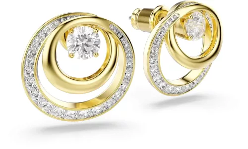 Swarovski női fülbevaló ezüst színű kristályos elegáns kivitel