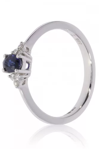 Fehér arany gyémánt köves gyűrű 58231