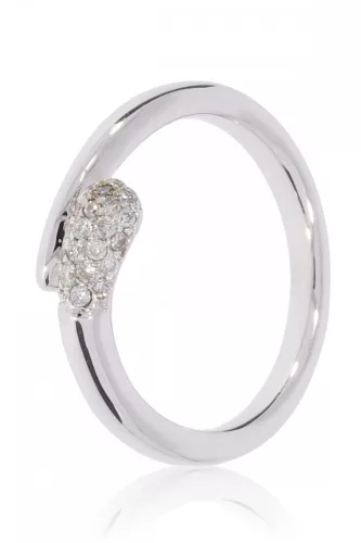 Fehér arany gyémánt köves gyűrű 58397