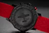 Vostok Europe Jurgis Kairys kronográf – fekete PVD tok, piros szilikon szíj
