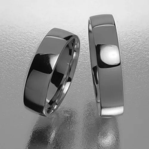 5 mm-es Fehér arany Karikagyűrű pár VD01F