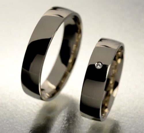 5 mm-es Fehér arany Karikagyűrű pár VD02F