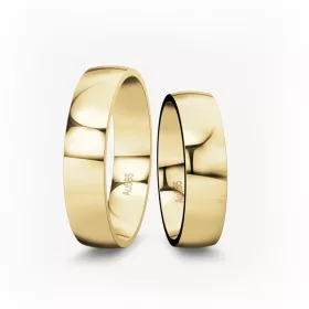 5 mm-es Sárga arany Karikagyűrű pár VD01S