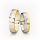 5 mm Sárga-Fehér arany Karikagyűrű pár VD17SF