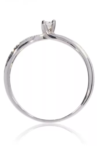 Fehér arany gyémánt köves gyűrű 61378