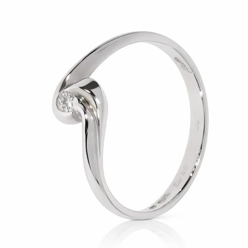 Miluna fehér arany gyémánt gyűrű 0,07 ct elegáns dizájnnal - LID2152