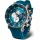 Vostok Europe Lunokhod-2 YM86-620A636 férfi karóra – kék számlap, barna bőr és kék kaucsuk szíj
