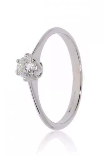 Fehér arany gyémánt köves gyűrű 62432