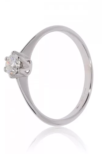 Fehér arany gyémánt köves gyűrű 62432