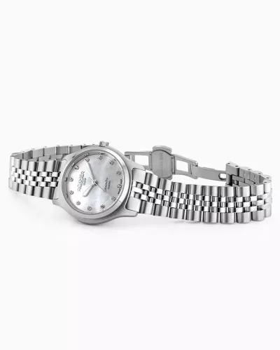 Roamer Cassandra Diamond 626847 41 89 20 női karóra ezüst acél és gyöngyház számlap