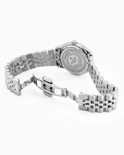Roamer Cassandra Diamond 626847 41 89 20 női karóra ezüst acél és gyöngyház számlap