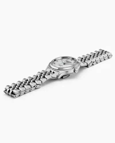Roamer Cassandra Diamond 626847 41 89 20 női karóra ezüst acél és gyöngyház számlap