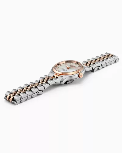 Roamer Cassandra Diamond 626847 49 89 20 női karóra két-színű acél karkötővel
