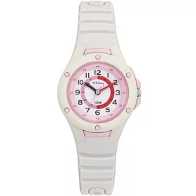 Tekday 654889 gyerek karóra – fehér tok és szíj, fehér számlap