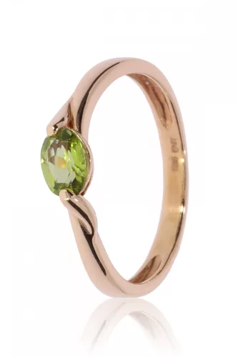 Vörös arany peridot köves gyűrű 66209