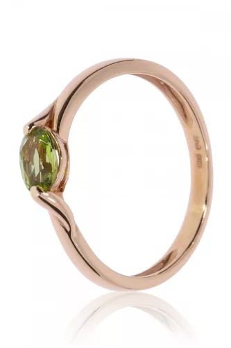 Vörös arany peridot köves gyűrű 66209