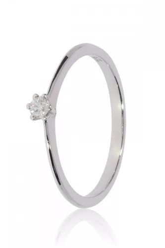 Fehér arany gyémánt köves gyűrű 66372