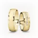 6 mm-es Sárga arany Karikagyűrű pár VD08S