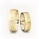 6 mm-es Sárga arany Karikagyűrű pár VD17S