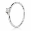 Fehér arany gyémánt gyűrű 0,115 ct kővel elegáns dizájn