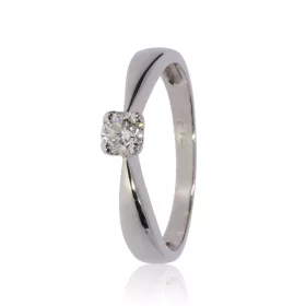Fehér arany gyémánt köves gyűrű 71604
