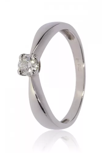 Fehér arany gyémánt köves gyűrű 71604