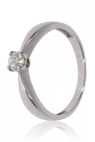 Fehér arany gyémánt köves gyűrű 71604