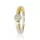 Sárga-Fehér arany gyémánt köves gyűrű 73763