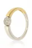 Sárga-Fehér arany gyémánt köves gyűrű 73763