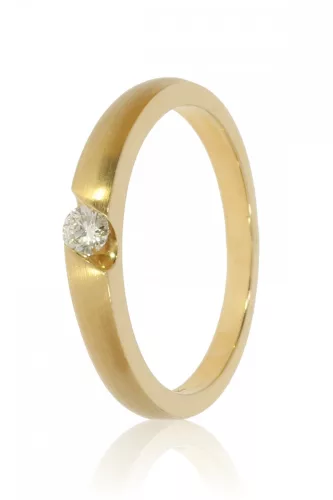 Sárga arany gyémánt köves gyűrű 76748