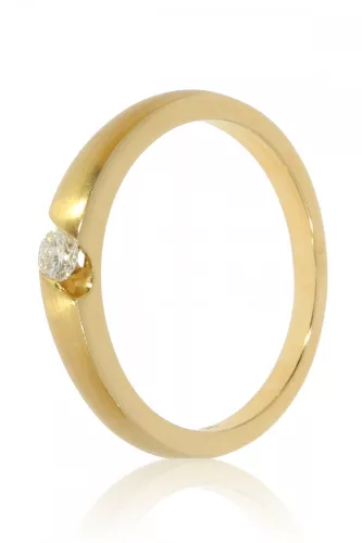 Sárga arany gyémánt köves gyűrű 76748