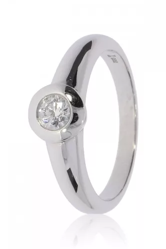 Fehér arany gyémánt köves gyűrű 76764